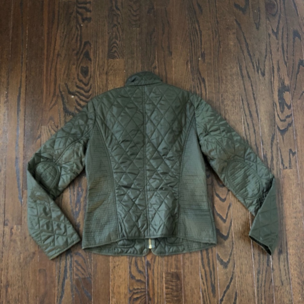 Banana Republic Women’s XS Dark Olive Green Quilted Full-Zip Field Jacket - EUC! - Picture 13 of 15